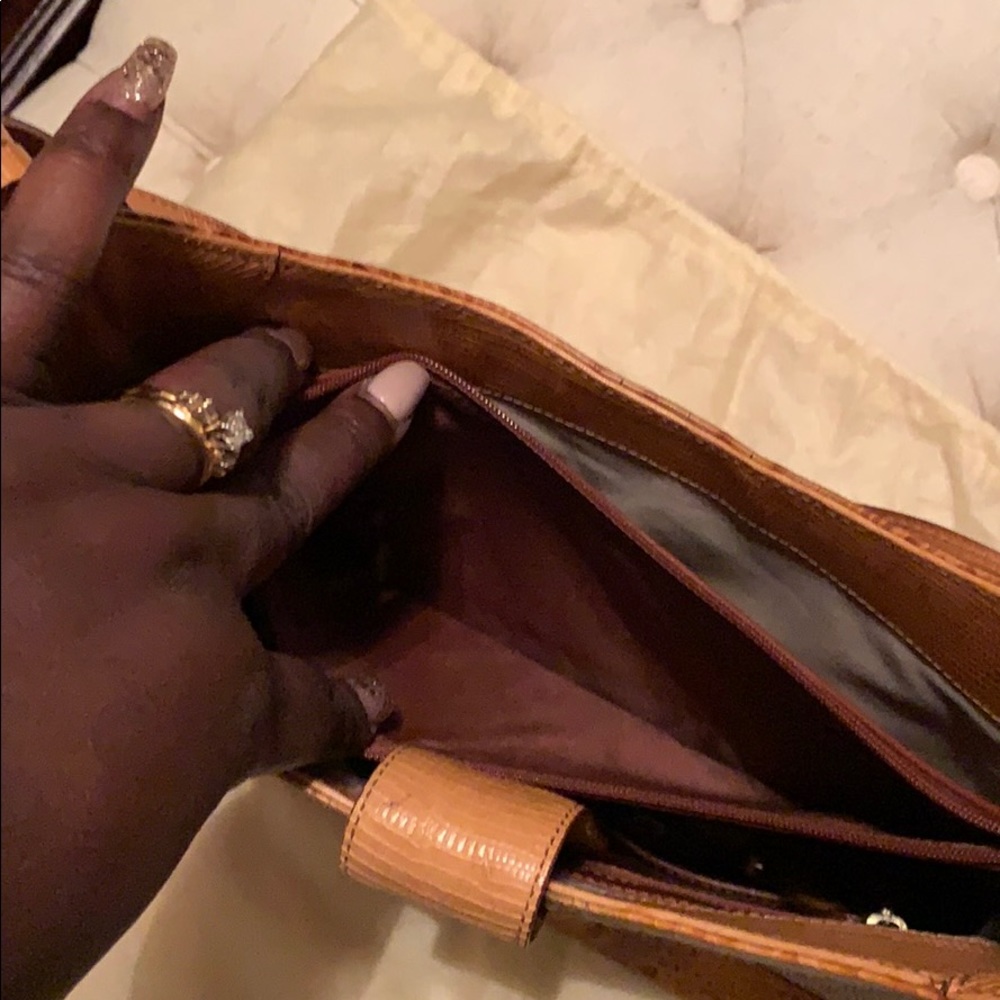 Vintage Leather & Woven Brahmin - Picture 6 of 6